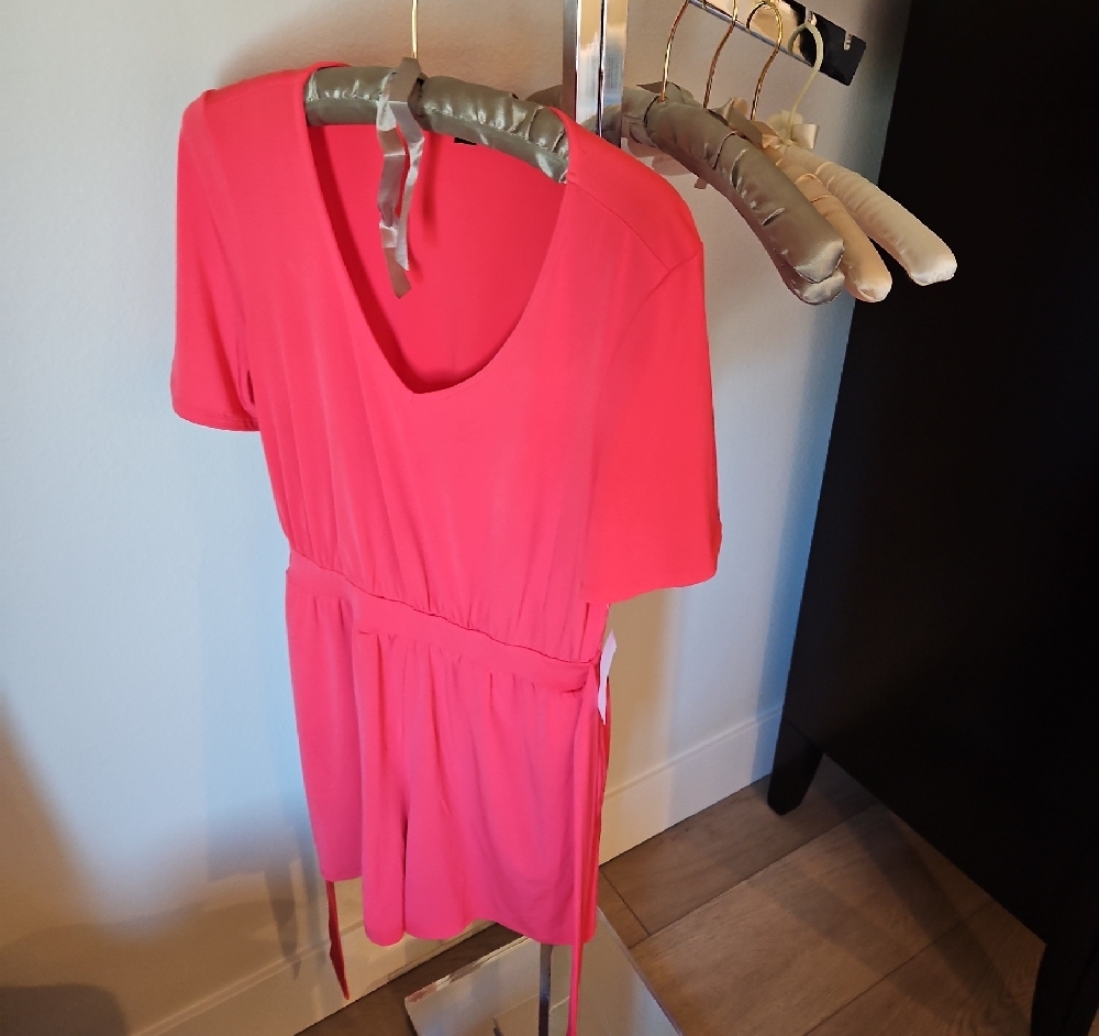 VENUS Pink Tie Front Relaxed Jumper